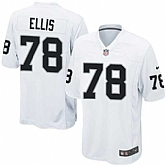 Nike Men & Women & Youth Raiders #78 Ellis White Team Color Game Jersey,baseball caps,new era cap wholesale,wholesale hats